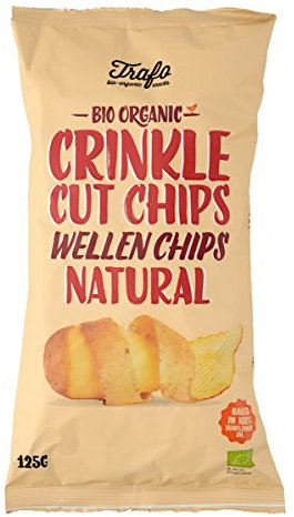 Trafo Geriffelte Kartoffelchips, gesalzen (125 g) - Bio