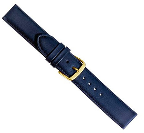 Herzog Beach Uhrenarmband Kalbsleder Dunkelblau 20426G, Stegbreite:12mm