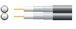 Twin Satellite Cable Black 100m