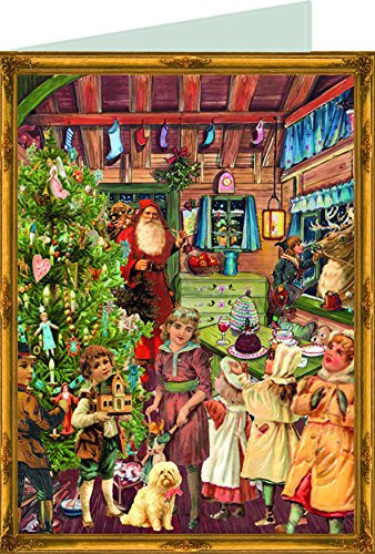 Weihnachtskarte Viktorianischer Festive 99769 Richard 'Sellmer Adventskalender Weihnachten Karte 12 x 17 cm mit Umschlag