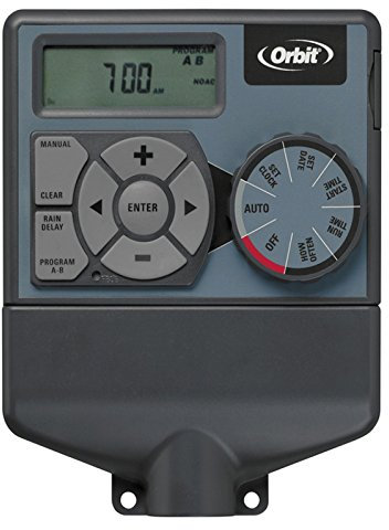 Orbit Irrigation Pocket6 - Programador eléctrico, 6 Estaciones, Color Gris