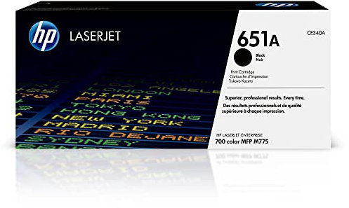HP 651A (CE340A) Schwarz Original Toner für HP Laserjet Enterprise M775