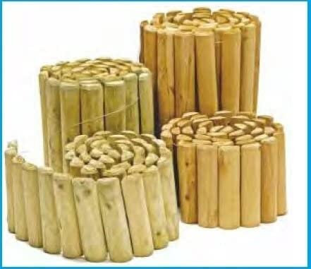 ITALFROM Bordure Rollborder pour Jardins en Bois de pin - L 250 x H 20