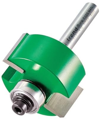 Trend CraftPro Rebater Router Cutter Bit, 1/4 Inch Shank, 15.9mm Cut Length and 31.8mm Cut Diameter, Tungsten Carbide Tipped, C193X1/4TC