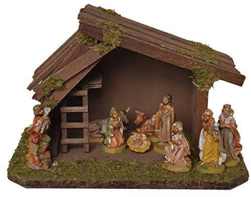 Alfred Kolbe Krippen 1346/0 Weihnachtskrippe, Braun, 25x15x16cm