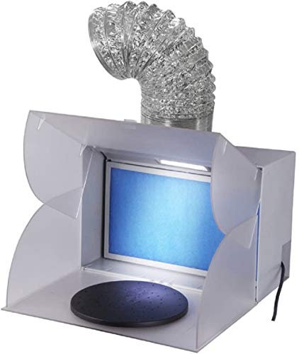 Fengda® BD-512A Cabine de peinture modulable avec extracteur pour aérographe, Multicolore, 40.5 x 33.5 cm