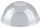 Papstar Dom-Deckel / Becherdeckel Hurricane (50 Stück), PET, rund, Durchmesser 9.5 cm, 4.5 cm, ohne Lochung, glasklar, für Becher mit Durchmesser 9.5 cm, für Frozen Drinks, Smoothies #11314
