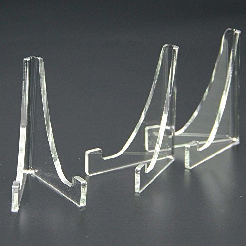 SAFE Acryl-Dreieckaufsteller für Mineralien, 3er-Set | Acryl-Dreieckaufsteller für Mineralien, 3er-Set zur geordneten Verwendung und Aufbewahrung; passend für geeignete