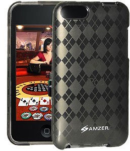 Amzer Luxushülle für iPod Touch 2G / 3G, transparent mit Argyle-Muster