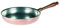 Pentole Agnelli Copper Frying Pan with 1 Handle, Diameter 28 Cm.