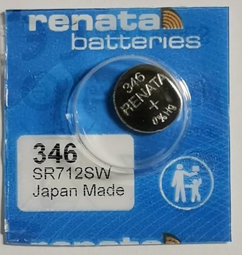 Renata - Renata 346 Silver Oxide Button Battery 1.55V 9.5mAh - Blister(s) x 1