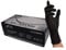 Nitras 8320 BLACK WAVE unsterile, medizinische, lebensmittelgeeignete Nitril-Einmalhandschuhe Farbe schwarz, puderfrei & latexfrei 100 Stück im Spenderkarton Größe S