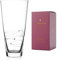 DIAMANTE Spiral Hand cut crystal glass vase decorated with Swarovski crystals 25cm in gift box