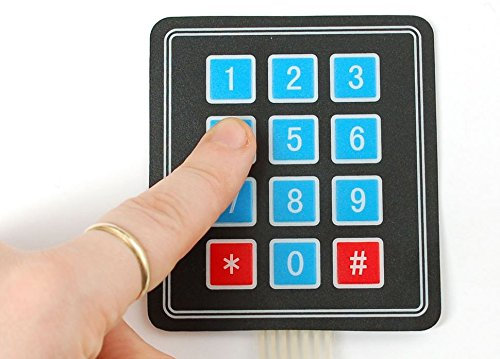 Adafruit Membran 3x4 Grid Matrix Keypad mit 7 Pin Header Strip