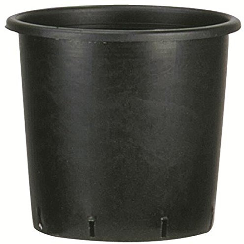 Pot rond plastique 25 l – Noir – 33 x 33 cm