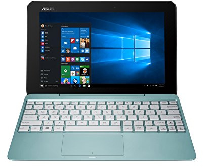 ASUS T100HA 10.1-Inch Convertible Notebook with Detachable Keyboard (Blue) - (Intel Atom Z8500 1.44 GHz Processor, 2 GB RAM, 64 GB eMMC, Integrated Graphics, Windows 10, Includes Microsoft Office for Mobile)