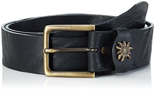 Werner Trachten Unisex Gürtel Trachtengürtel, Gr. 85 cm, Schwarz (schwarz 300)