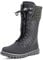 Polar Damen Schnee Dauerhaft Draussen Thermal Winter Warm Wasserdicht Mitte Wade Stiefel - Schwarz Leder - UK3/EU36 - YC0379