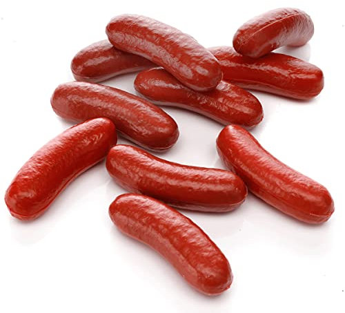 Würstchen Lebensmittel-Attrappe 10St Deko-Wurst Fakefood künstliche Würstchen