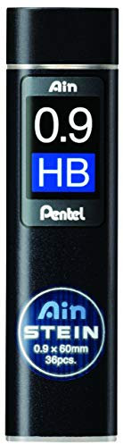 Pentel C279-HB Etui de 36 Mines 0,9 mm HB