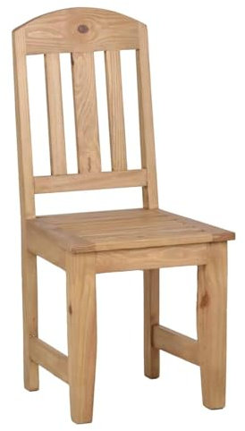 MiaMöbel Esszimmerstuhl Mexico Möbel 45x100x45 cm Landhausstil Massivholz Pinie Honig