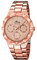 Lotus Damen Analog Quarz Uhr mit Edelstahl mit Roségold überzogen Armband 15921/1