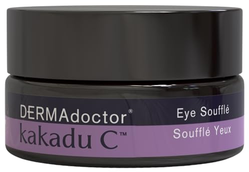 DERMAdoctor Vitamin C Eye Cream with Vitamin E for Dark Circles, 0.5 Fl oz