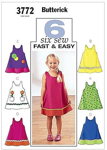 Butterick Sewing Pattern B3772 Toddlers’ & Children’s Dress