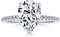 Ring Mit Birnenform 2,5 Karat Tropfenform Solitär AAA CZ Verlobungsring Für Frauen 1 MM Band Kubikzirkonia .925 Sterling Silber