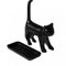 Black Cat Miauende Bleistiftspitzer-Schwarze Anspitzer Spitzer miauen, Kunststoff, Katze