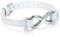 JewelryWe Schmuck Herren Damen Armband Infinity Unendlichkeitszeichen Lieben Charm Lederarmband Armreif Geschenk für Männer Frauen Weiß Silber