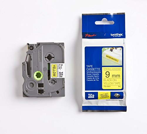 Brother Schriftbandkassette TZS621 9mm yell./black