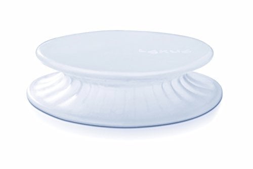 Lékué - Tapa extensible para conservar alimentos, 26 cm,silicona platino color translúcido
