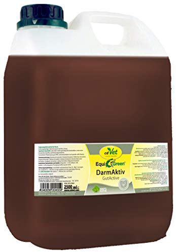 cdVet Naturprodukte EquiGreen DarmAktiv 2,5 Liter - Unterstützung der Darmkondition - Verdauungsprobleme - Darmflora - Immunsystem - wertvolle Milchsäuren+Antioxidantien+Enzyme+Vitamine -