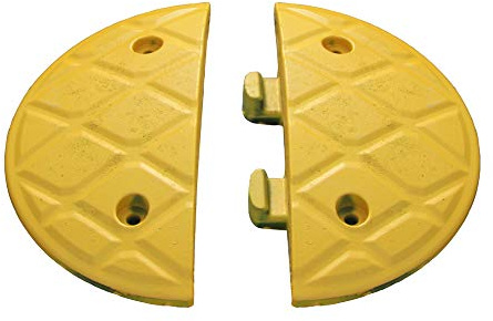 JSP Jumbo 5 cm End Caps Yellow (Pair) (HAM000-820-200)