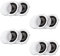 Acoustique Audio Cs-ic83 en Lot de 4 Paires d'enceintes au Plafond 20,3 cm 3 Way Home Cinéma 2800 W