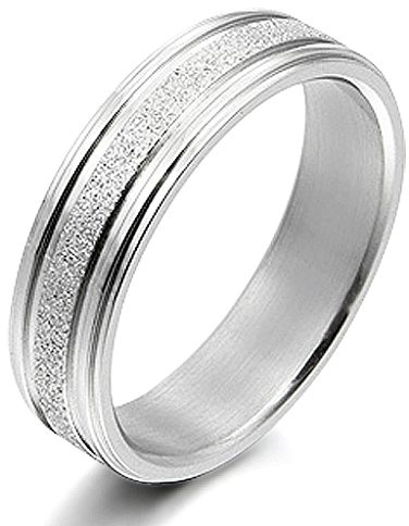 Zwilling personalisiert graviert 'His or Her Anniversary Wedding Couple Titanium Ring Valentinstag Geschenk für Herren e Titan, Q, cod. 189-GM30016 Q 4mm eng