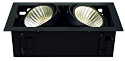 SLV LED Einbau-Strahler KADUX, Dreh- und Schwenkbar | Dimmbare Deckenleuchten, Beleuchtung Innen | Spots, Fluter, Deckenstrahler, Decken-Lampen, Einbau-Leuchten | 2-Flammig