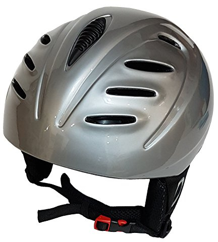 Ski- und Snowboardhelm Skihelm Helm XL ( 60-61 cm) grau