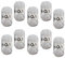 myboshi No.1 Wolle zum Häkeln und Stricken, Schnellstrickgarn, langlebige Mützenwolle, Strickwolle, Häkelwolle, mulesing-frei, 50g, Ll 55m Grau (Silber) 10 Knäuel