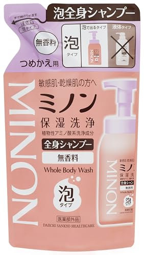 Minon Full Body Shampoo Foam Type Refill, 13.5 fl oz (400 ml)