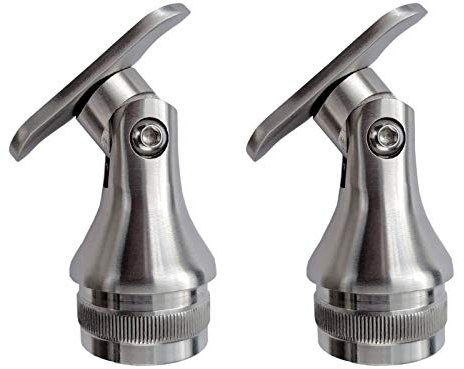 2 x Handlaufstütze Premium Edelstahl mit Gelenk f. Rundpfosten 42,4 mm Steckfitting Handlaufverbinder von SO-TOOLS®