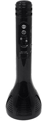 Micrófono Inalámbrico Portátil Altavoz Bluetooth USB Tarjeta TFK Grabadora Hi-Fi WS-1698 (Negro)