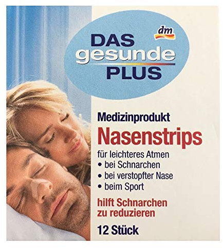 Das gesunde Plus (Mivolis) Nasenstrips (Anti-Schnarch-Pflaster) 12 Stk