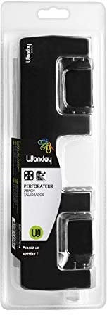 WONDAY Perforateur Métal 4 Trous 80 mm Capacité 20 Feuilles Avec Guidage
