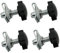 NO LOGO LSB-Fußrasten, 4pcs Diebstahl-Abschreckungsmittel Saddlebag Schlösser Befestigungsschraube Schraube passend for Harley Touring 1994-2013 Road King/Street Glide/Electra Glide (Größe : Model 2)