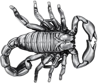 BOBIJOO Jewelry - Gürtelschnalle Us-Skorpion Wüste USA Verschluss Dornschließe Metall-Biker Gürtel