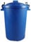 Srendi® Small/Medium/Large Plastic Coloured Bin/Waterfroof/Rodent Proof/Ideal for Outdoor/Animal Feed/Food/Storage/Flour Locking Lid (85L, Blue)