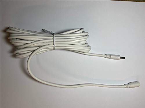 Replacement for WHITE 5M Long 15ft Extension Cable Lead for Amazon Echo (3rd GEN) Smart Speaker