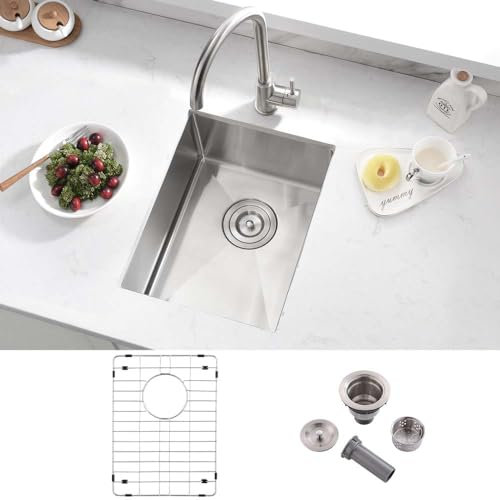 Wesliv 12x16 Bar Lavandino Sottofondo Lavabo Sottopiano Lavabo Incasso per Bagnato Bar Rv Lavello Singola Ciotola Cucina Preparazione Intrattenimento